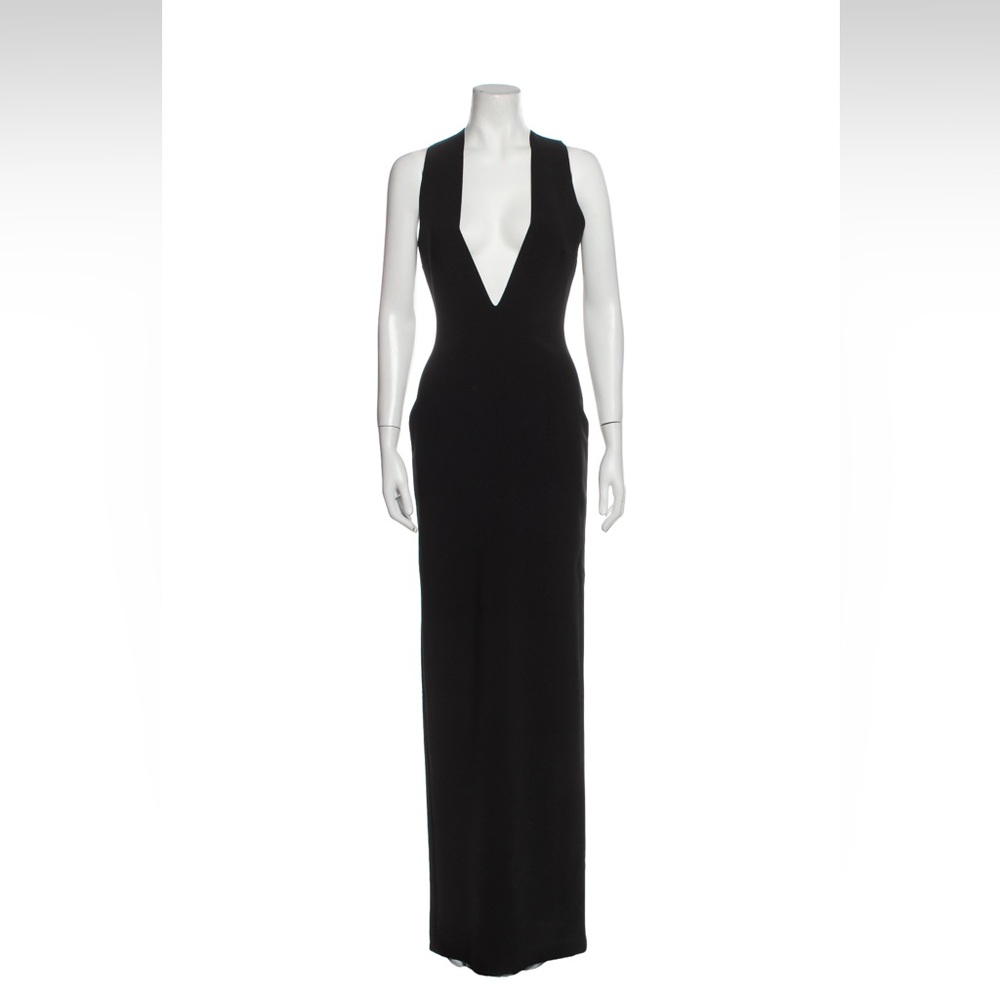 Solace London Deep V neck Dress xs black